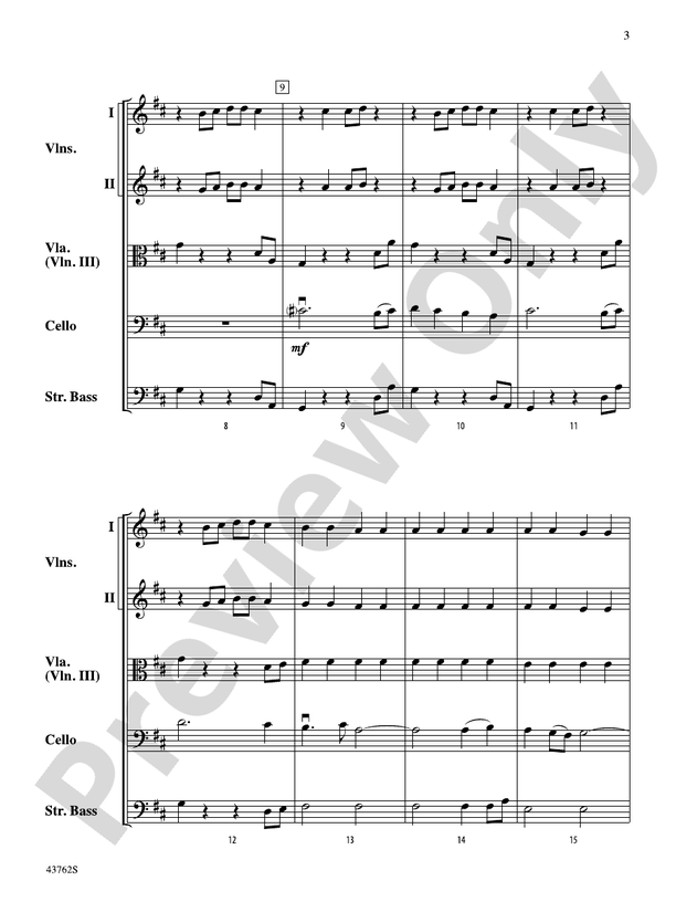 Danza Estate – String Orchestra Conductor Score & Parts (Digital Download)