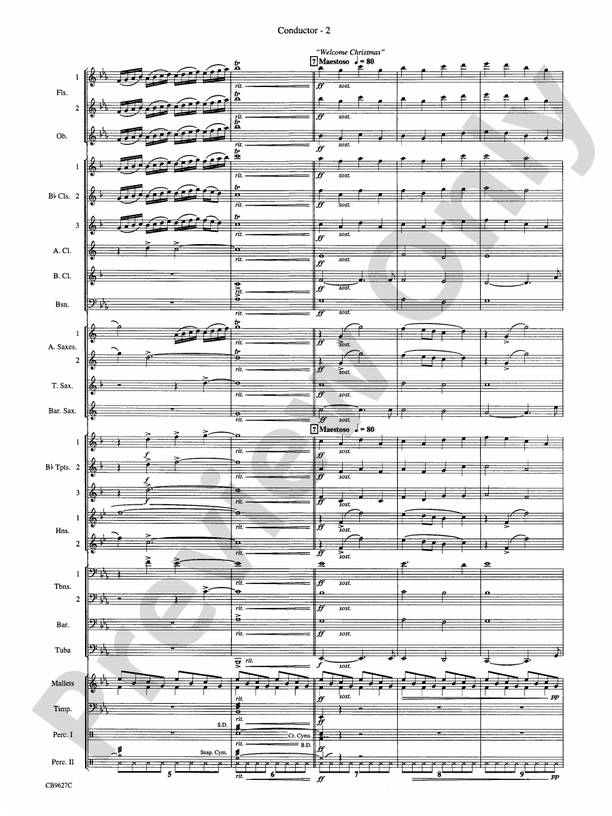 How the Grinch Stole Christmas (Grade 3) - Concert Band Conductor Score & Parts (Digital Download)