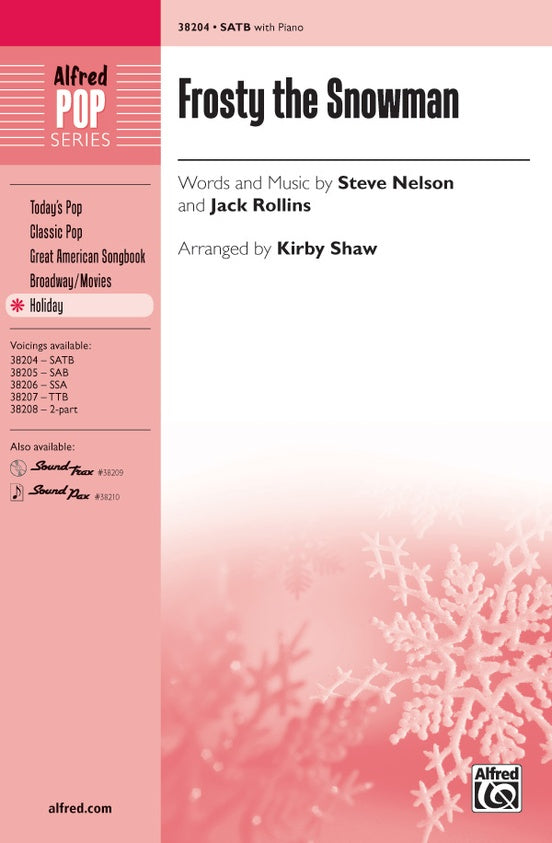 Frosty the Snowman - Arr. Kirby Shaw – SATB Choral Octavo (Digital Download)