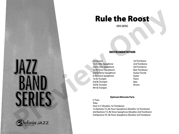 Rule the Roost - Jazz Ensemble Conductor Score & Parts (Digital Download)