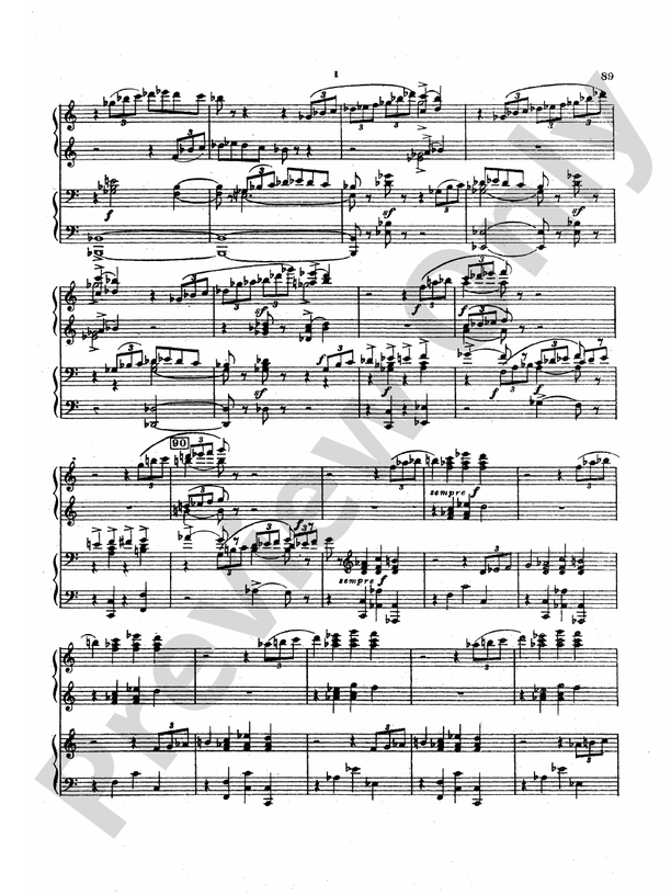 Tchaikovsky - Suite No. 2 in C Major, Op. 53 - 1 Piano, 4 Hands (Digital Download)