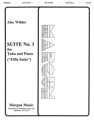 Suite No. 1 (Effie Suite) - Tuba in C (B.C.) and Piano - Alec Wilder - Tuba Margun Music