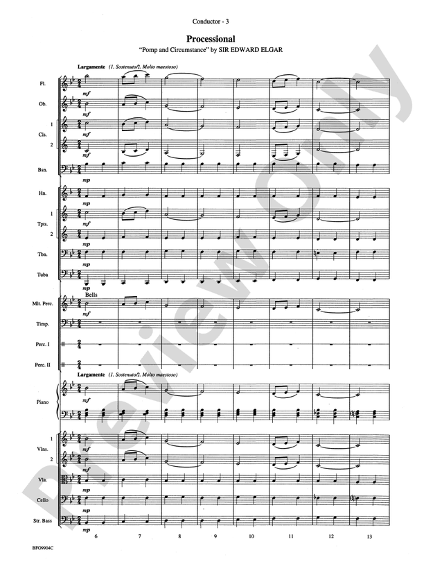 Commencement Suite – Full Orchestra Conductor Score & Parts (Digital Download)