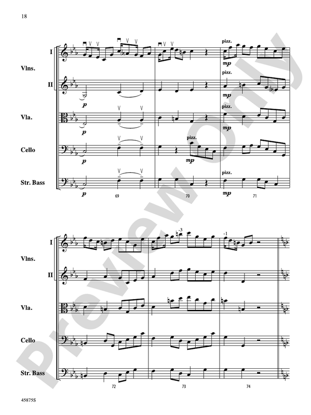 Swamp Thang - String Orchestra Conductor Score & Parts (Digital Download)
