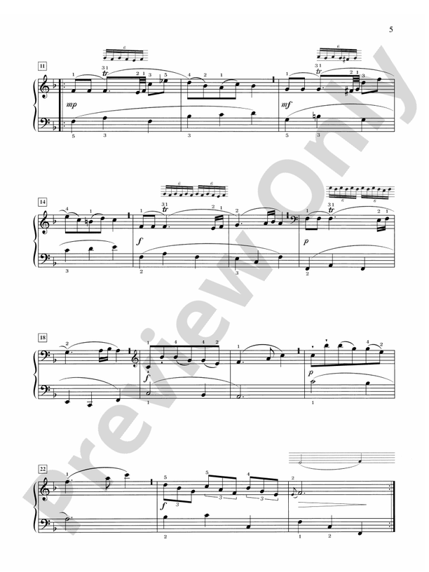 Mozart - Mozart: First Book for Pianists - Piano (Digital Download)