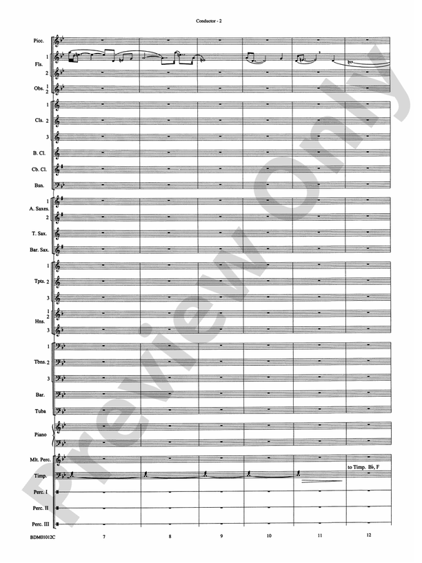 Infinite Quest - Concert Band Conductor Score & Parts (Digital Download)