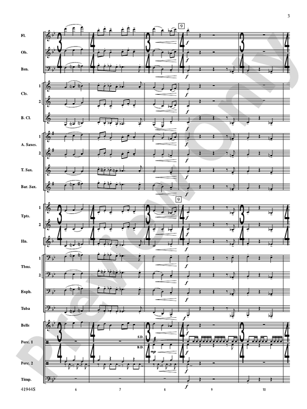 Alternate Time - Concert Band Conductor Score & Parts (Digital Download)