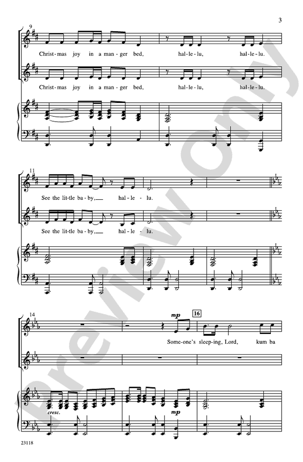 Christmas Kum Ba Ya – 2-Part Choral Octavo (Digital Download)