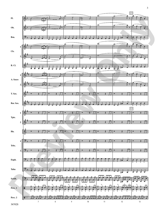 Uprising - Concert Band Conductor Score & Parts (Digital Download)