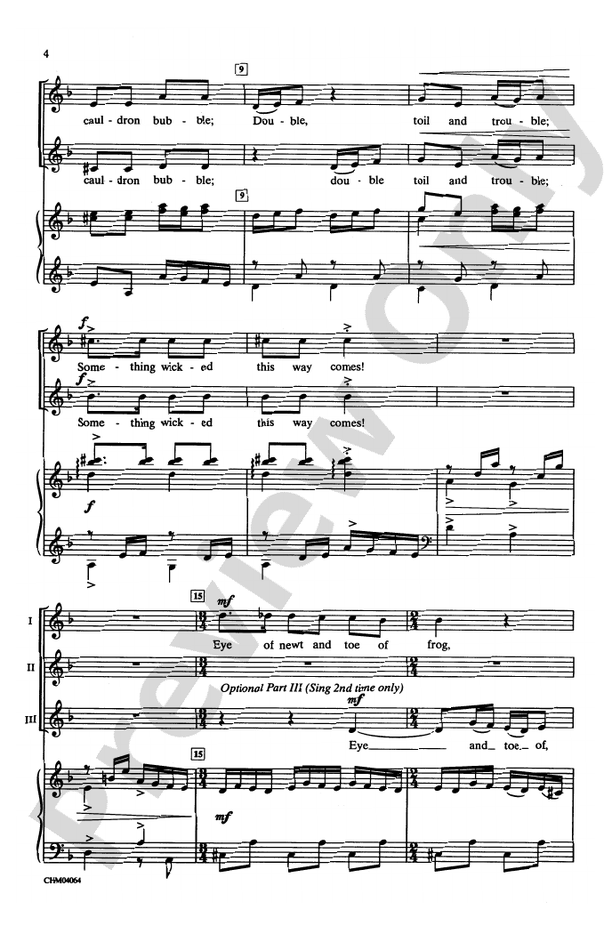 Double Trouble (from Harry Potter and the Prisoner of Azkaban) – 2-Part (Opt. 3-Part) Choral Octavo (Digital Download)