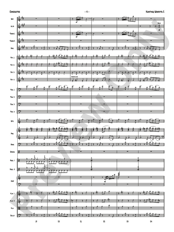 Hunting Wabbits 2 (A Bad Hare Day) - Jazz Ensemble Conductor Score & Parts(Digital Download)