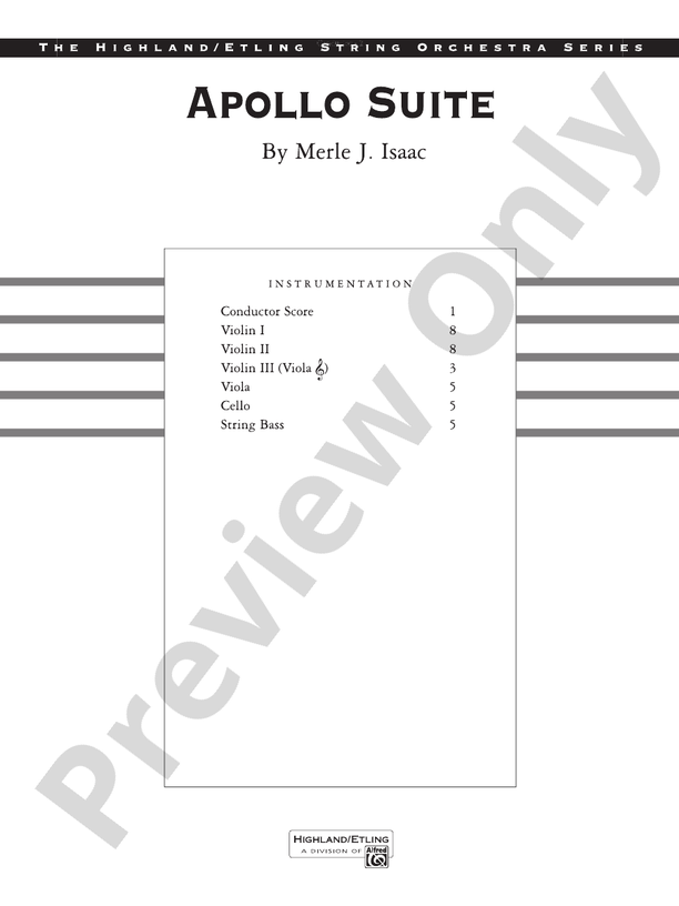 Classics from Merle Isaac – String Orchestra Conductor Score & Parts (Digital Download)