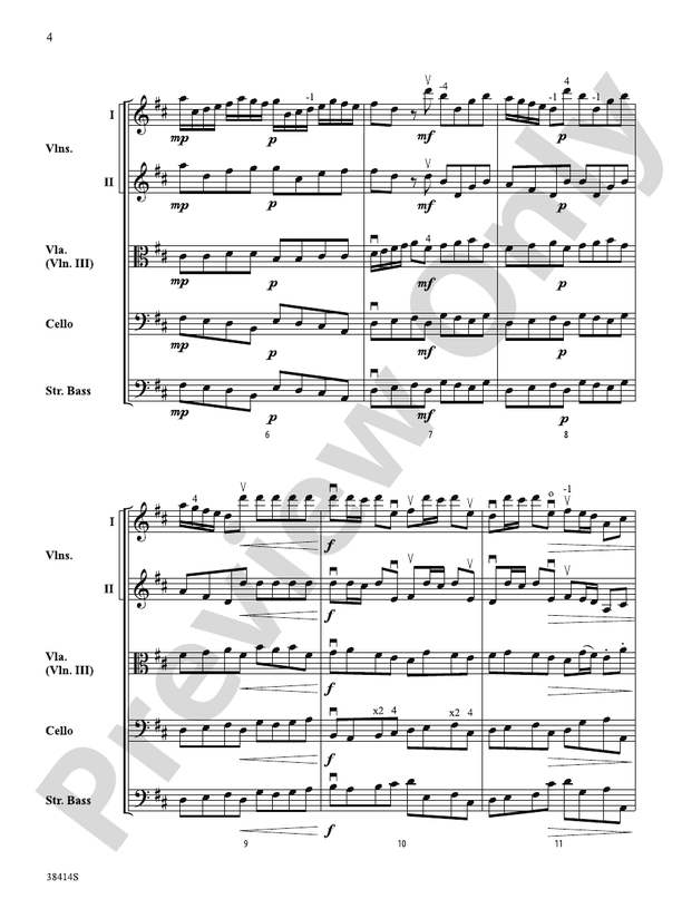 Concerto a Cinque, Op. 7, No. 1 – String Orchestra Conductor Score & Parts (Digital Download)