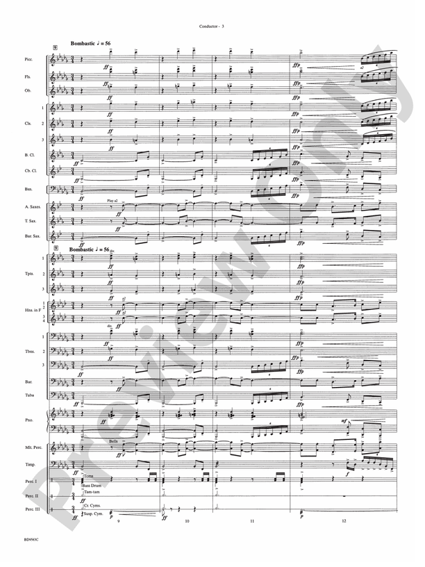 The Inferno - Concert Band Conductor Score & Parts (Digital Download)