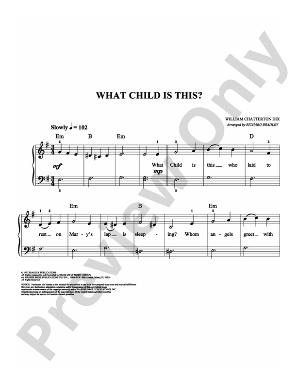What Child Is This? - DSM-PS-0003589 - Easy Piano (Digital Download)