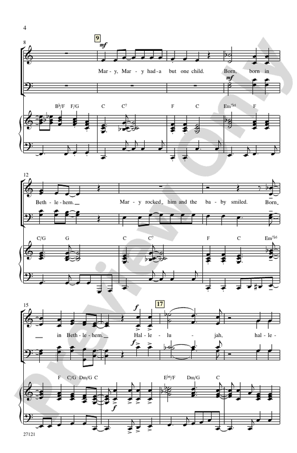 Mary, Mary Had-A But One Child – SATB Choral Octavo (Digital Download)