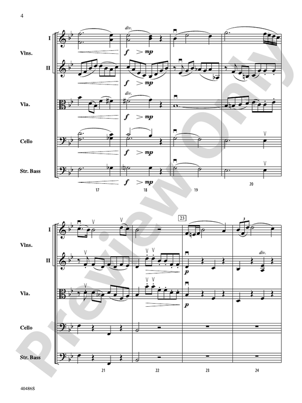 Andantino – String Orchestra Conductor Score & Parts (Digital Download)