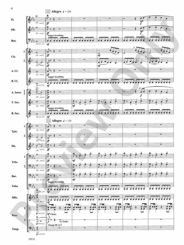 Thus Spoke the Raven - Concert Band Conductor Score & Parts (Digital Download)
