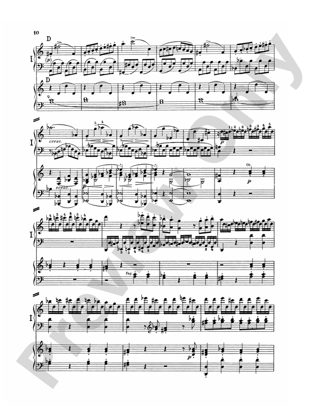 Beethoven - Piano Concerto No. 1 in C Major, Opus 15 - 2 Piano, 4 Hands (Digital Download)