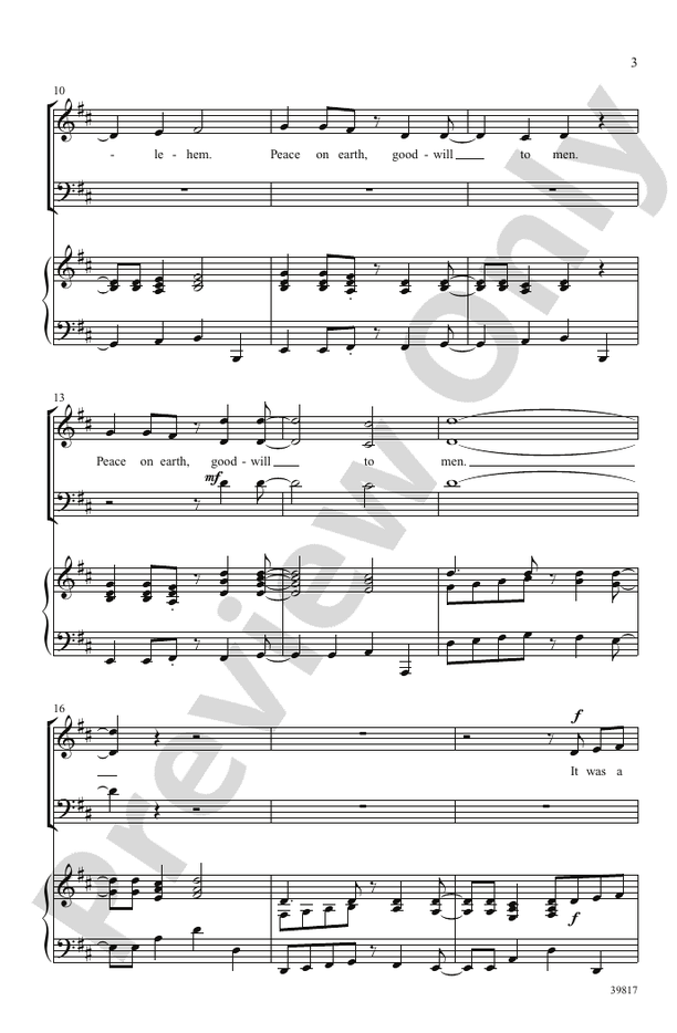 A Joyful Night - 3-Part Mixed Choral Octavo (Digital Download)