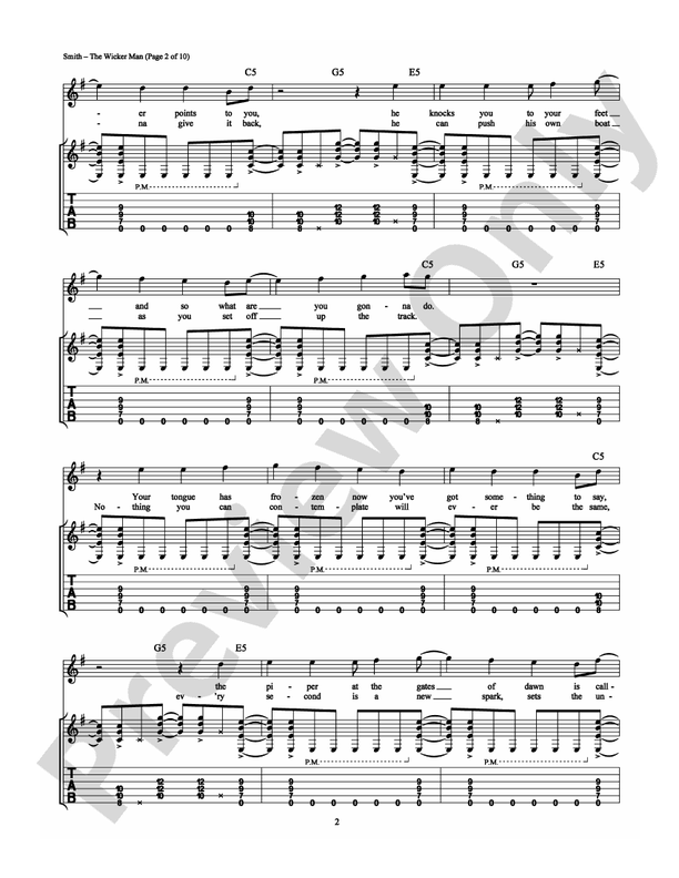 The Wicker Man - Guitar TAB (Digital Download)