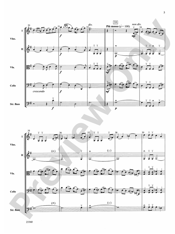Folk Tune Air and Fiddler's Fury – String Orchestra Conductor Score & Parts (Digital Download)