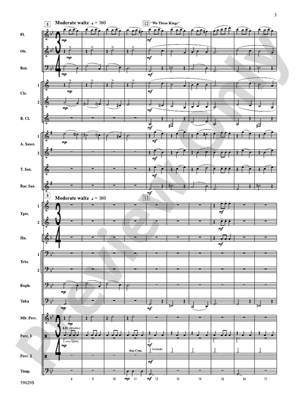 A Celebration of Carols - Concert Band Conductor Score & Parts (Digital Download)