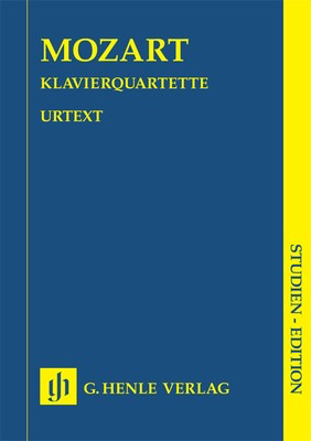 Piano Quartets K478 and 493 Study Score