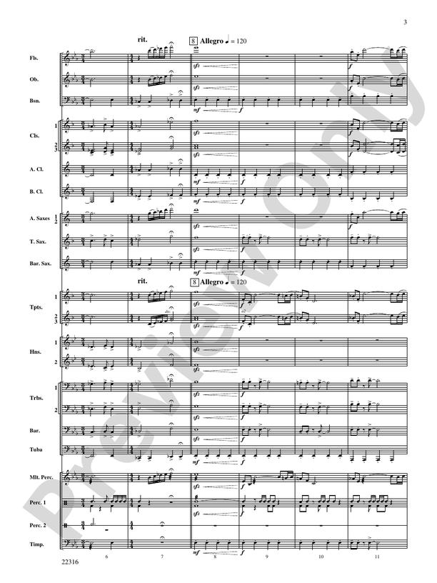 For Those Who Have Gone Before - Concert Band Conductor Score & Parts (Digital Download)