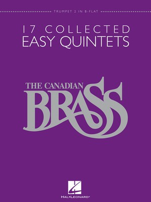 17 Collected Easy Quintets - Trumpet 2 in B-flat - Various - Hal Leonard - Brass Quintet