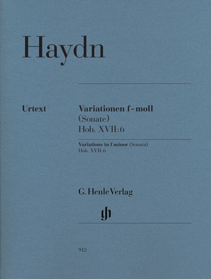 Variations in f minor (Sonata) Hob. XVII:6 - Joseph Haydn - Piano G. Henle Verlag Piano Solo