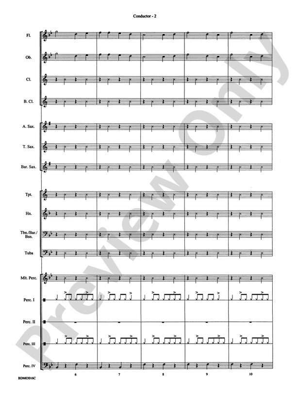 Dancin' on the Bayou - Concert Band Conductor Score & Parts (Digital Download)
