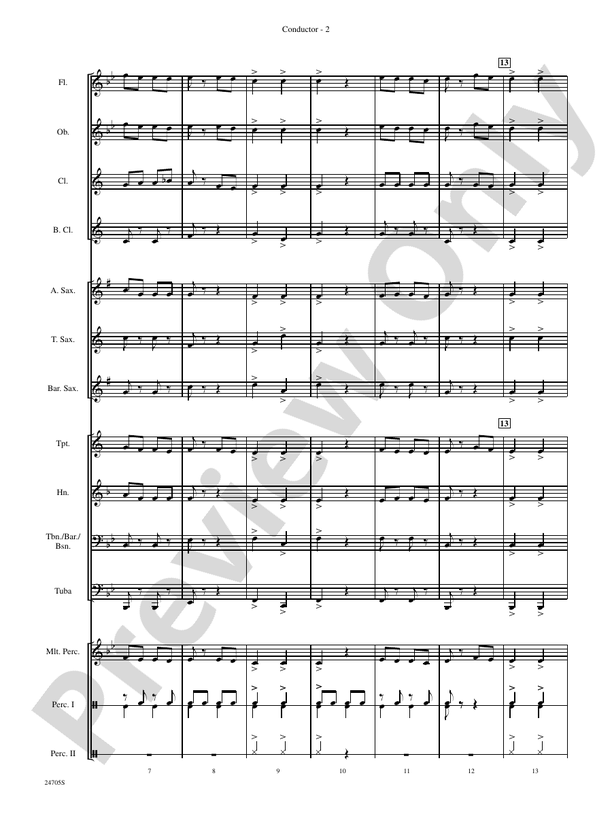 Belwin Beginning Band Kit #2 - Concert Band Conductor Score & Parts (Digital Download)