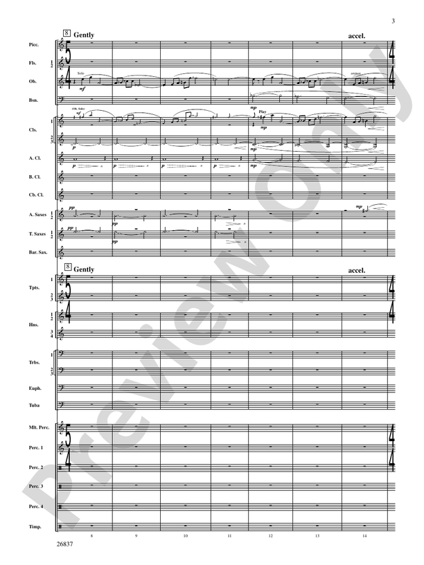 Adoration (Movement 1 from Symphony of Prayer) - Concert Band Conductor Score & Parts (Digital Download)
