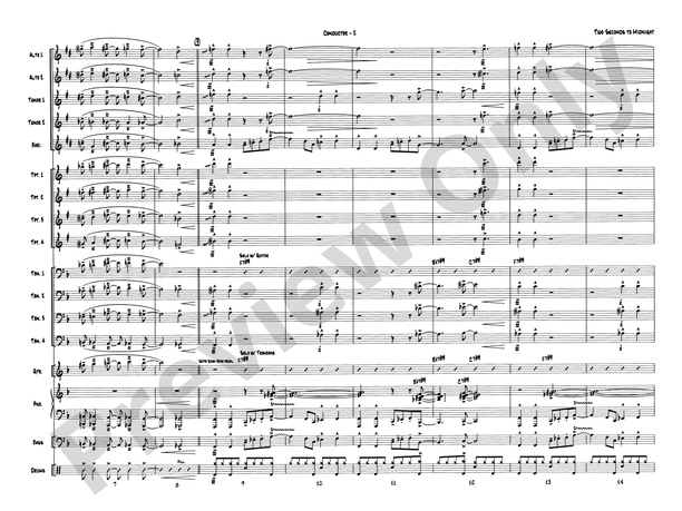 Two Seconds to Midnight - Jazz Ensemble Conductor Score & Parts (Digital Download)