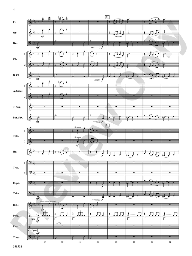 Variations on an English Folk Song - Concert Band Conductor Score & Parts (Digital Download)