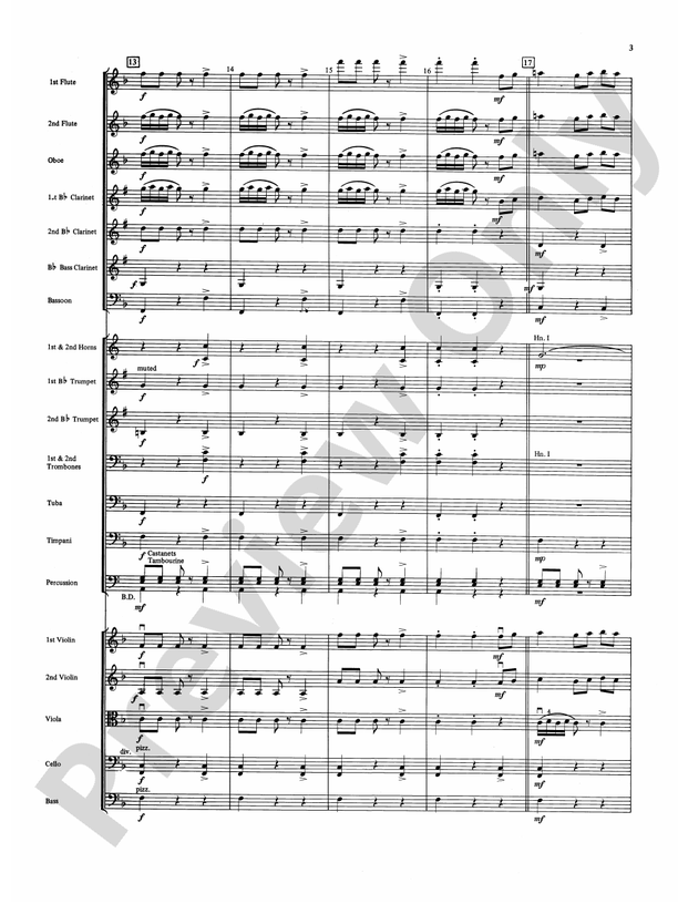 Fandango and Alborado – Full Orchestra Conductor Score & Parts (Digital Download)