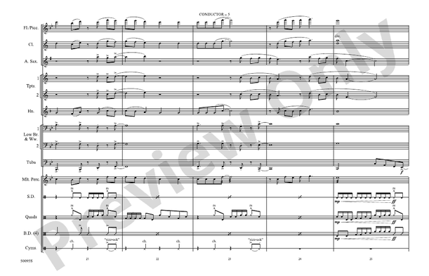 2 Be Loved – Marching Band Conductor Score & Parts (Digital Download)