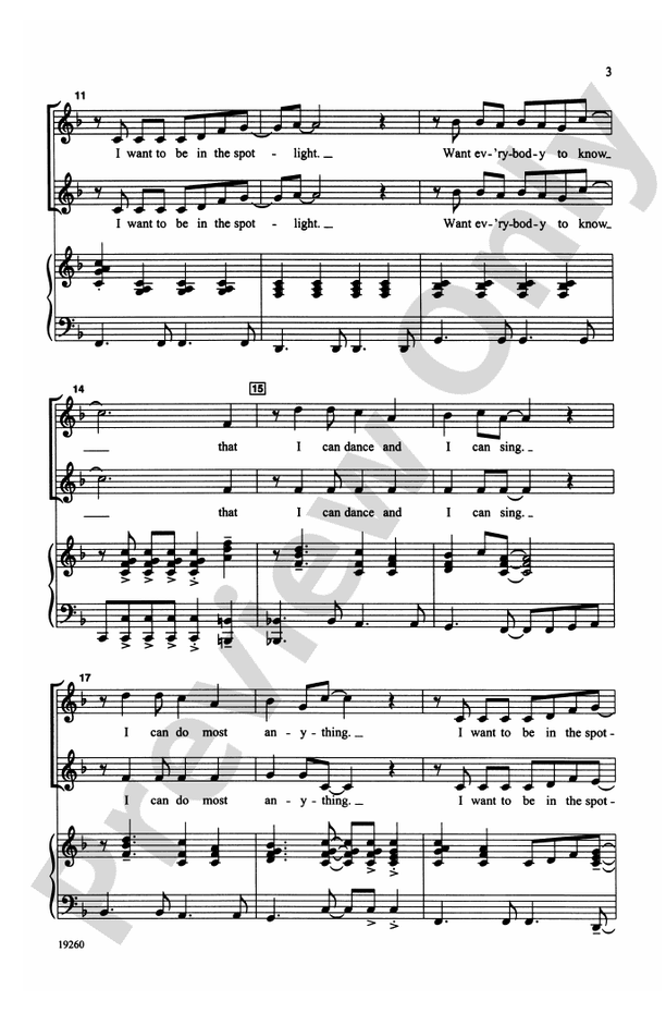 In the Spotlight! – 2-Part (with Opt. Staging) Choral Octavo (Digital Download)