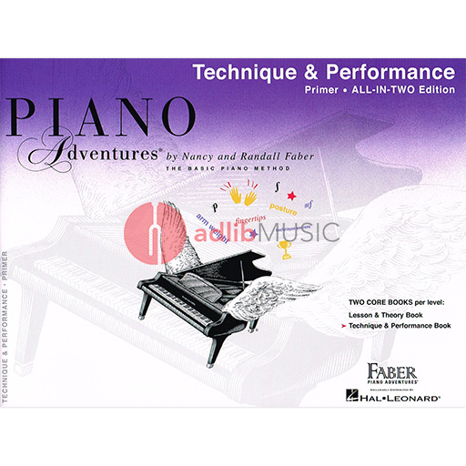 Piano Adventures All-In-Two Primer Level - Piano Technique & Performance Book by Faber/Faber Hal Leonard 119900