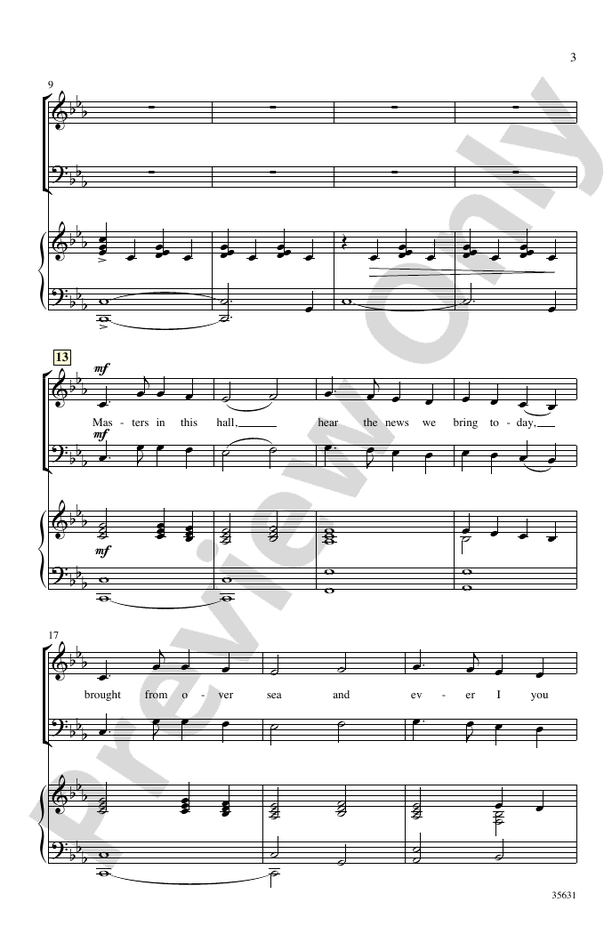 Masters in This Hall – SAB Choral Octavo (Digital Download)