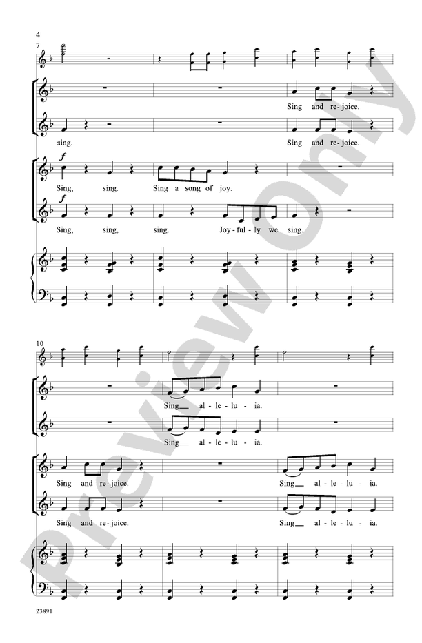 Antiphonal Song of Joy – 2-Part or 4-Part, any combination of voices Choral Octavo (Digital Download)