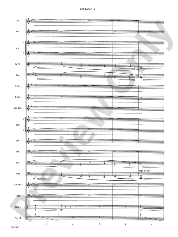 On the Rising Winds - Concert Band Conductor Score & Parts (Digital Download)