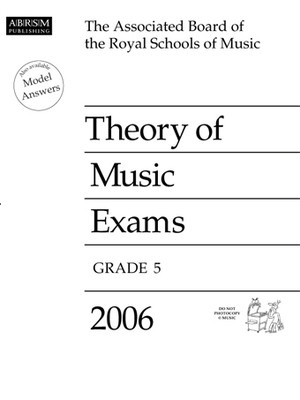 A B Theory Of Music Paper Gr 5 2006 -