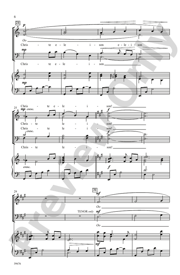Missa Festiva – SATB Choral Octavo (Digital Download)