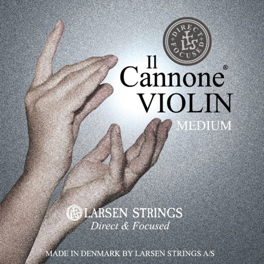 Larsen Il Cannone Violin Strings, COMPETITION Set (Direct & Focused/Med/Extra E), 4/4