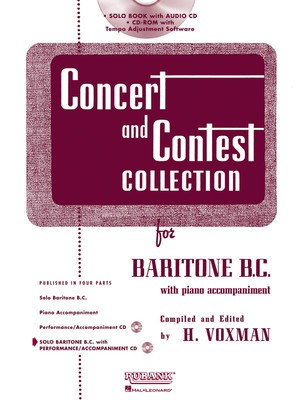 Concert and Contest Collection for Baritone B.C. - Book/CD Pack - Baritone|Euphonium Himie Voxman Rubank Publications /CD