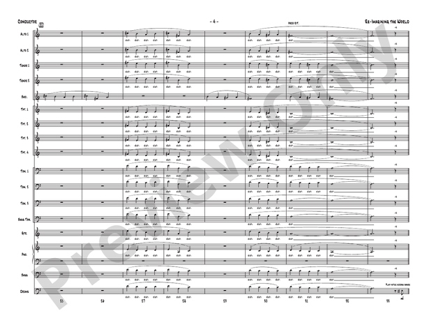 Re-Imagining the World - Jazz Ensemble Conductor Score & Parts (Digital Download)