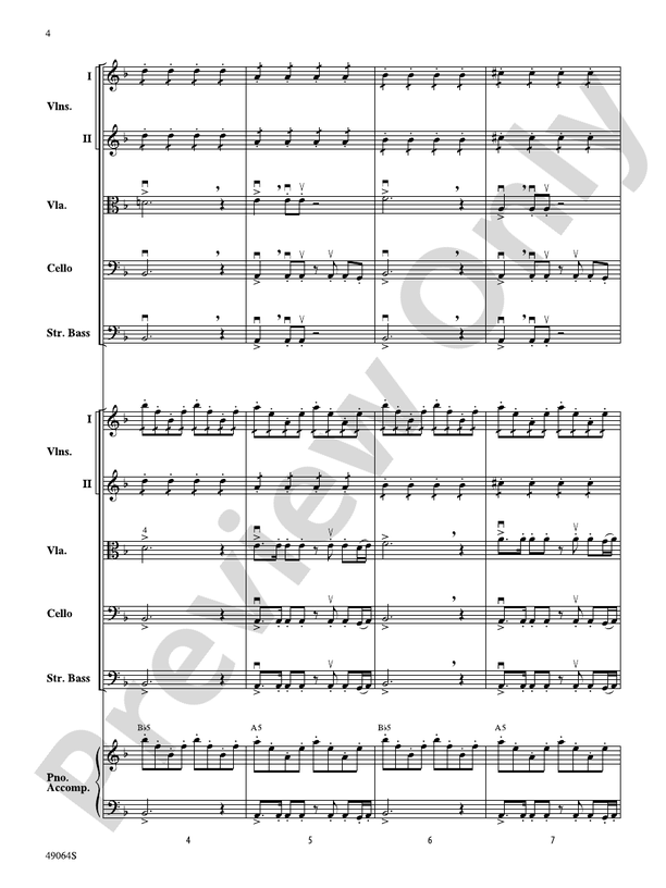 Wood's Bolero - String Orchestra Conductor Score & Parts (Digital Download)