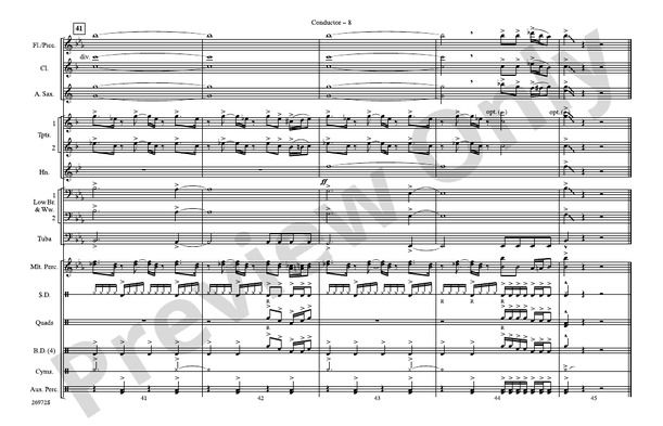 Ghostbusters (Arr. Nick Baratta) – Marching Band Conductor Score & Parts (Digital Download)